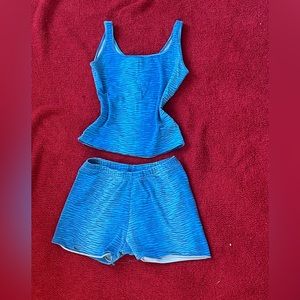 Athletic works two piece MICRO shorts set.